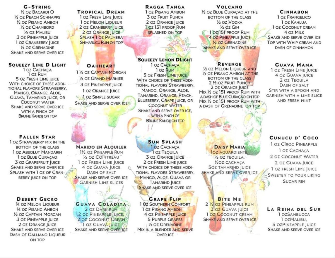 Shakers Cocktail Shack Aruba Best Cocktail Bar Aruba