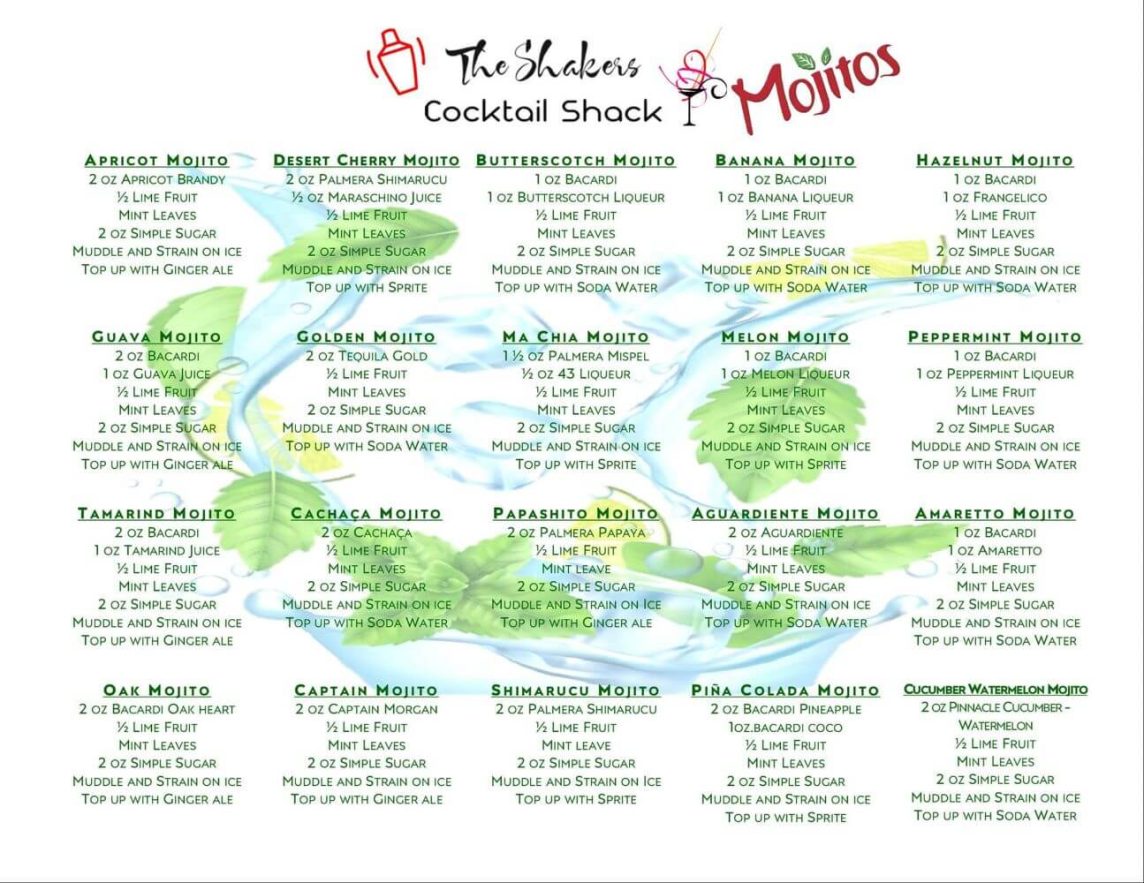 Shakers Cocktail Shack Aruba Best Cocktail Bar Aruba